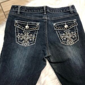 OST Women Skinny Low Rise Blue Jeans Premium Jeans